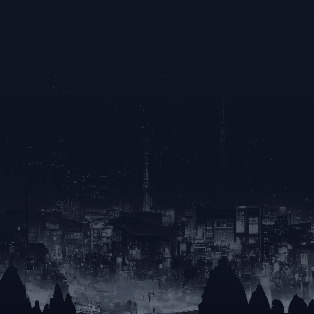 Sky scrappers in the night